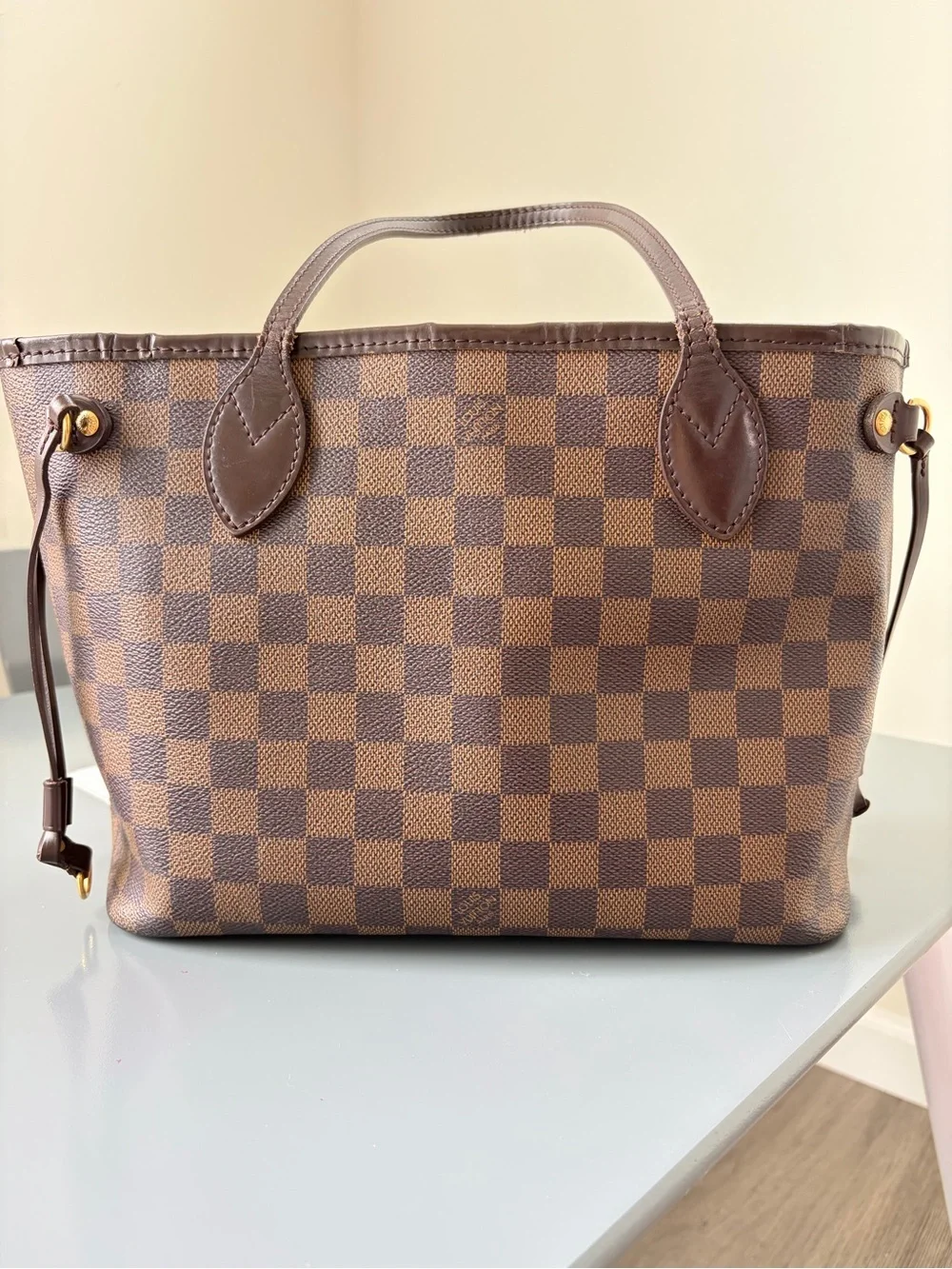 Louis Vuitton Brown Checkered Shoulder Bag